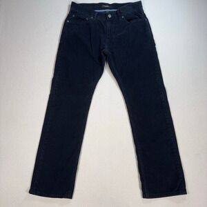 Banana Republic Corduroy Pants Men 31 (fit 32x29) Navy Slim Straight Pima Cotton
